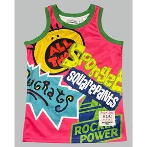 Nickelodeon HGC Jersey Tank XS Rugrats Spongebob Rocket Power Y2K 90s Streetwear